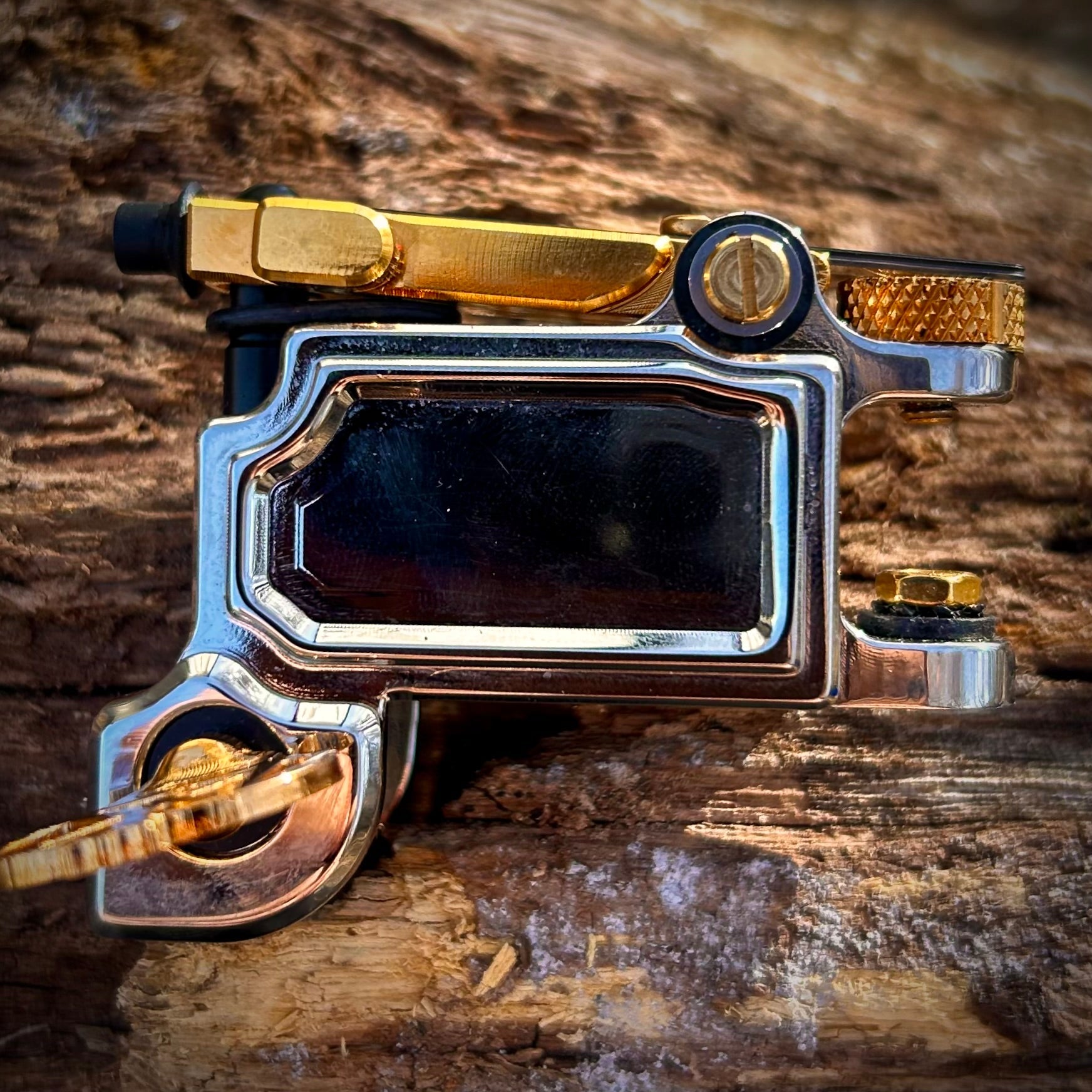 Mojobox V2.2 | Polished Nickle & Gold - Dan Kubin Rotary - MJB-2.2-WH-GOL