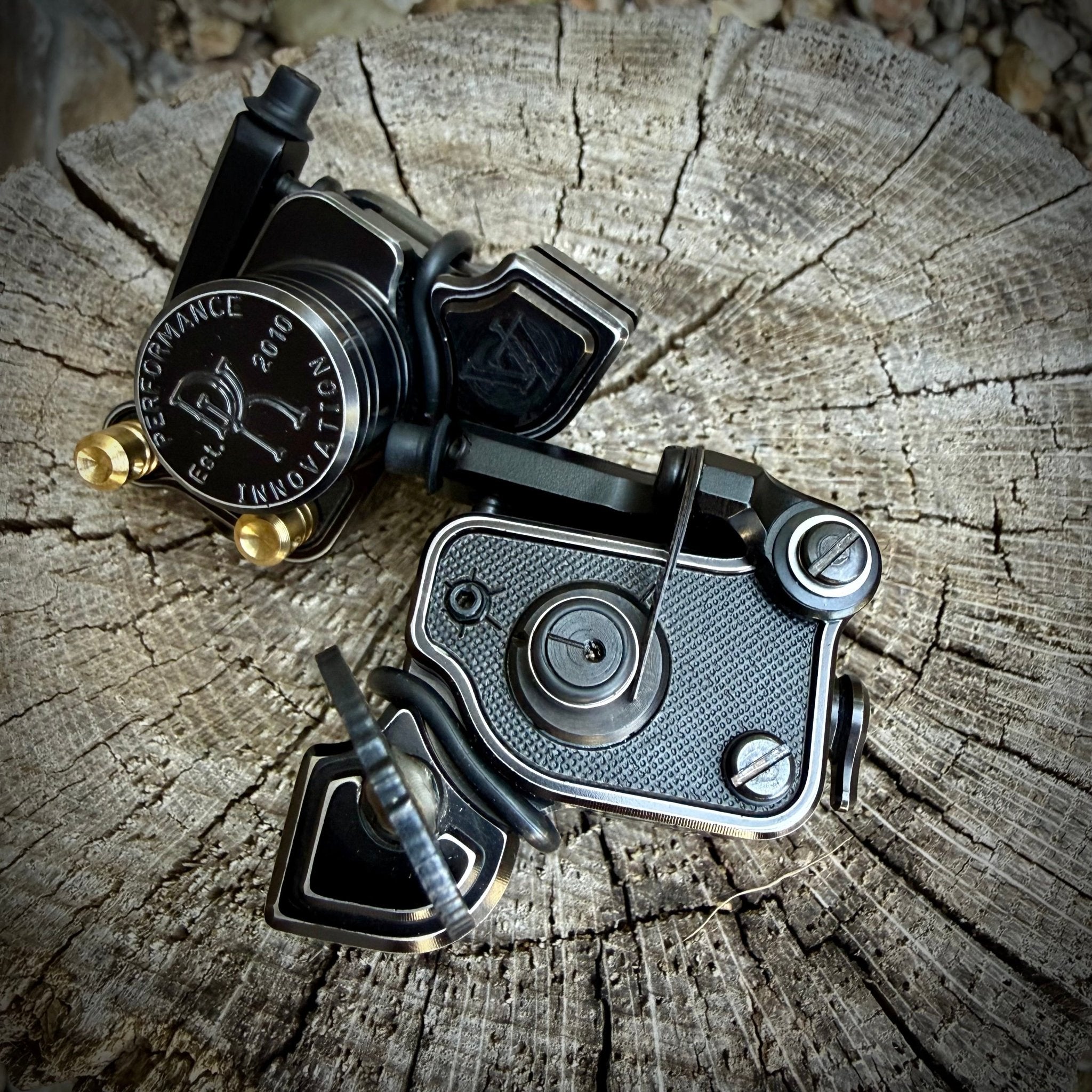 Polished Through Black & Aluminum w/ Black - Sidewinder 7.5 - Dan Kubin Rotary - 