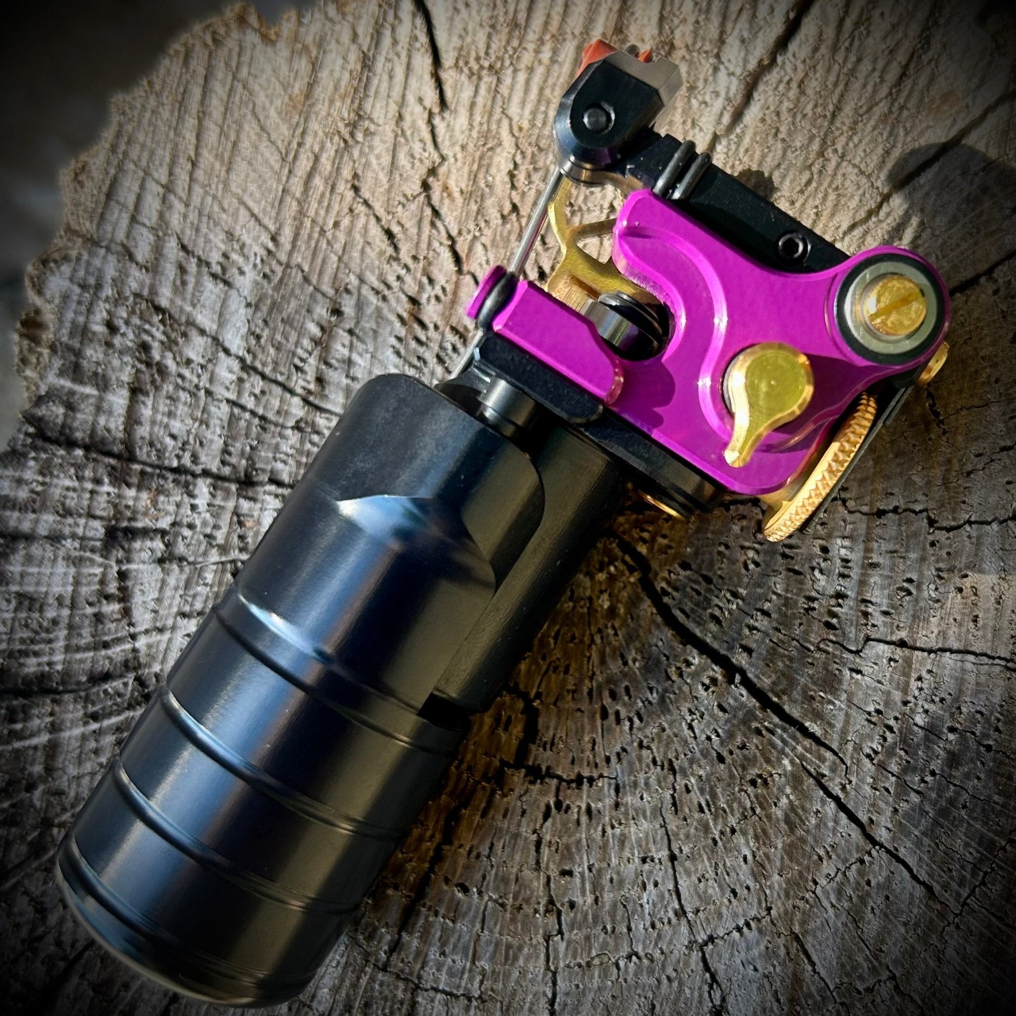 Purple Rain w/Gold Full Monty - Dan Kubin Rotary - 