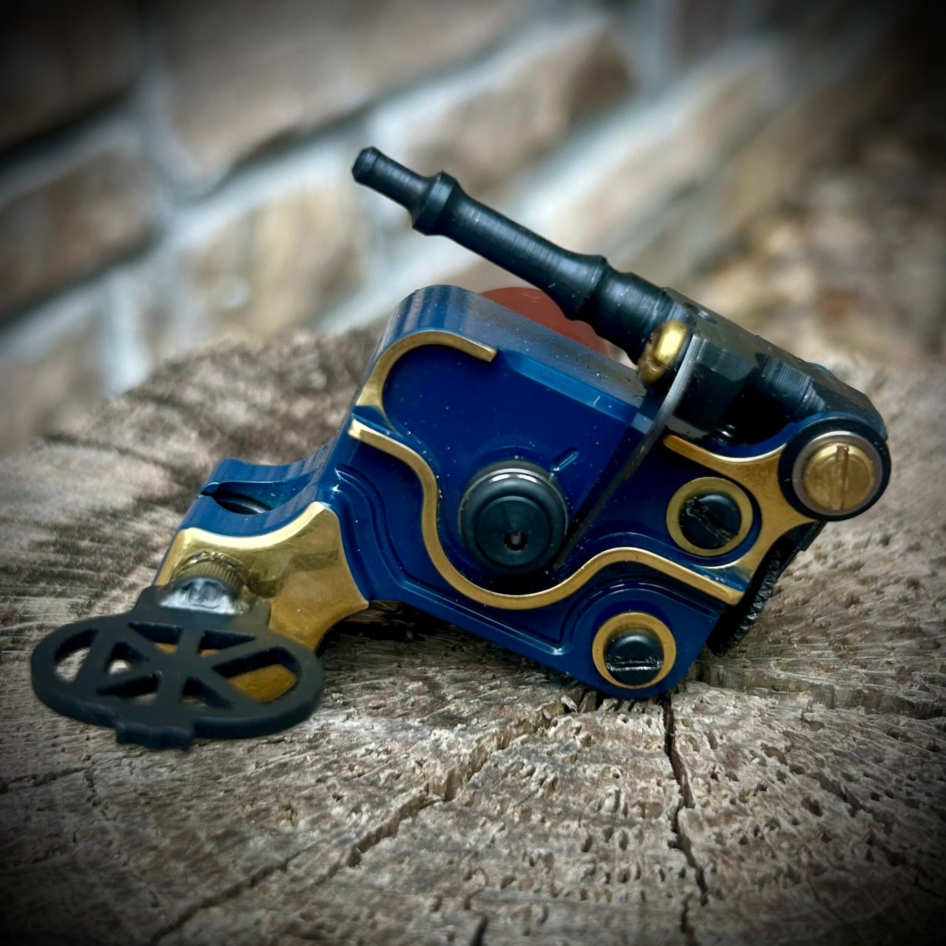 Restomod DK Sidewinder V4 - Blue W/ Polished Brass - Dan Kubin Rotary - 