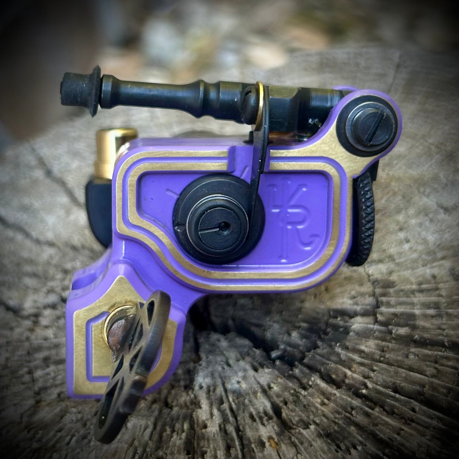 Sidewinder 46er | 2-Toned Lavender w/ DUAL housing - Dan Kubin Rotary - DK-46er-2toned-lav-dual