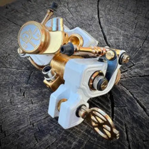 Sidewinder 46er – Featherweight – White – Gold – RCA - Dan Kubin Rotary - SW - 46 - FW - WH - GO - RCA