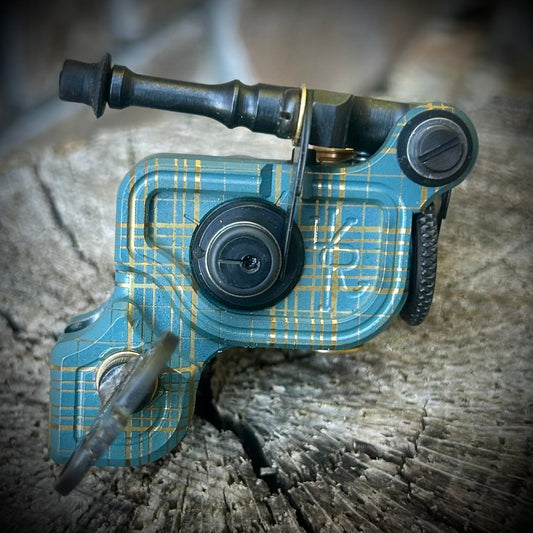 Sidewinder 46er | Plaid Bay Gray - Dan Kubin Rotary - DK-46er-Plaid-Bay-Gray
