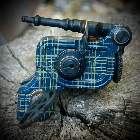 Sidewinder 46er | Plaid Blue - Dan Kubin Rotary - DK-46er-Plaid-Blue