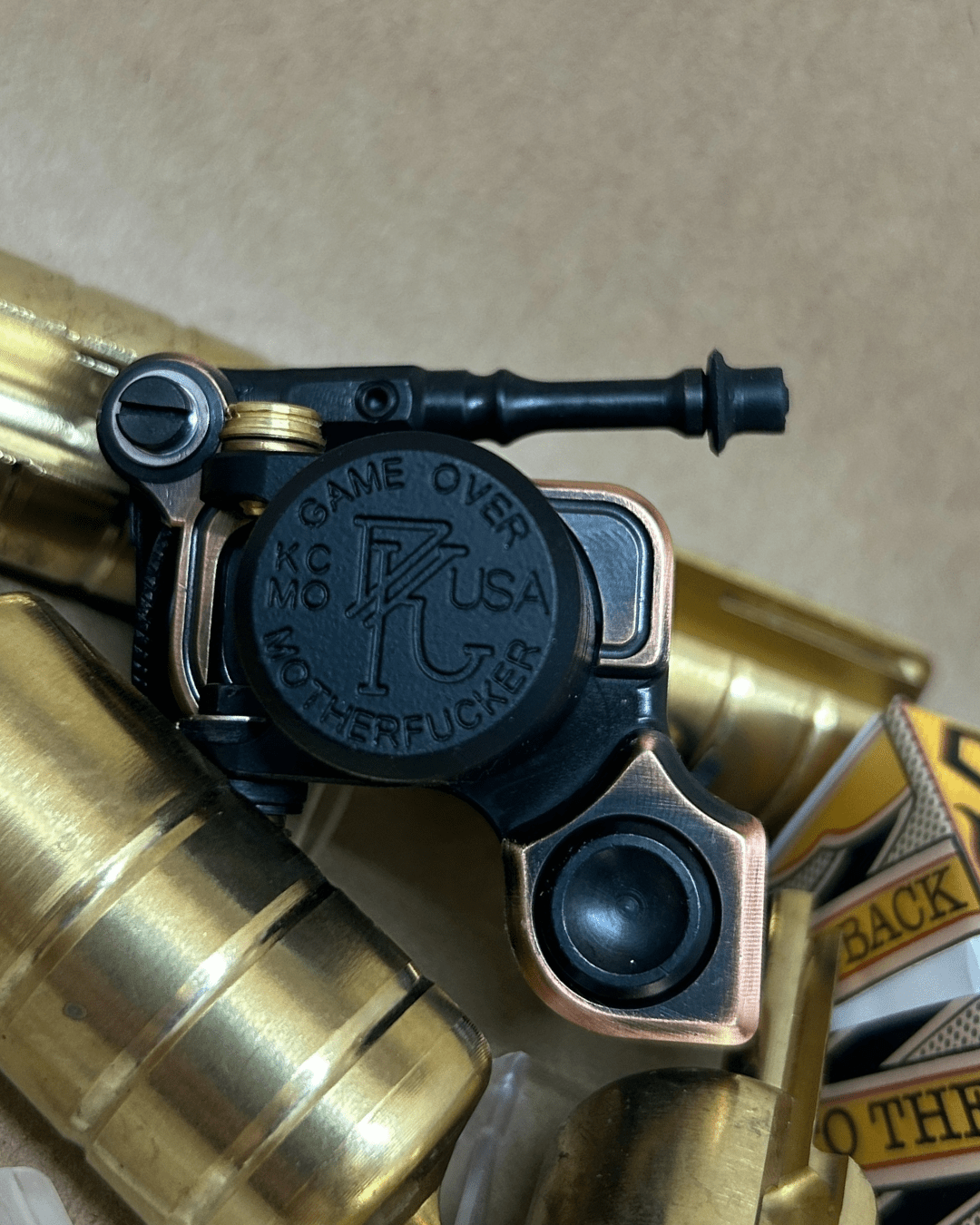 Sidewinder 46er | Rubbed Brass - Dan Kubin Rotary - SW - 46 - RU - BR