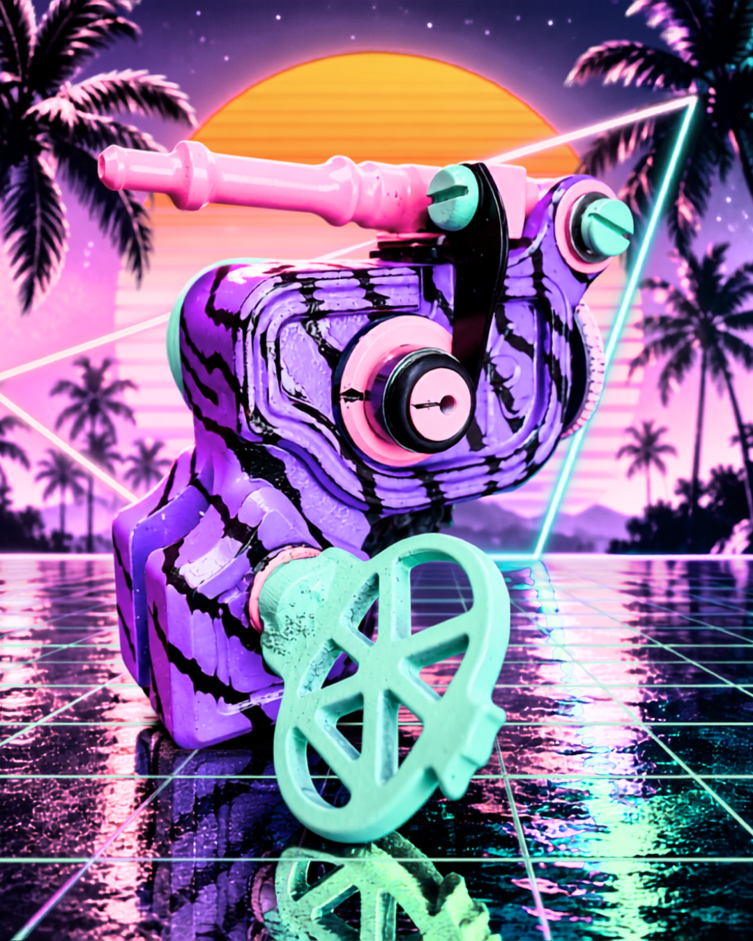 Sidewinder 46er | Vapor Waves - Dan Kubin Rotary - 