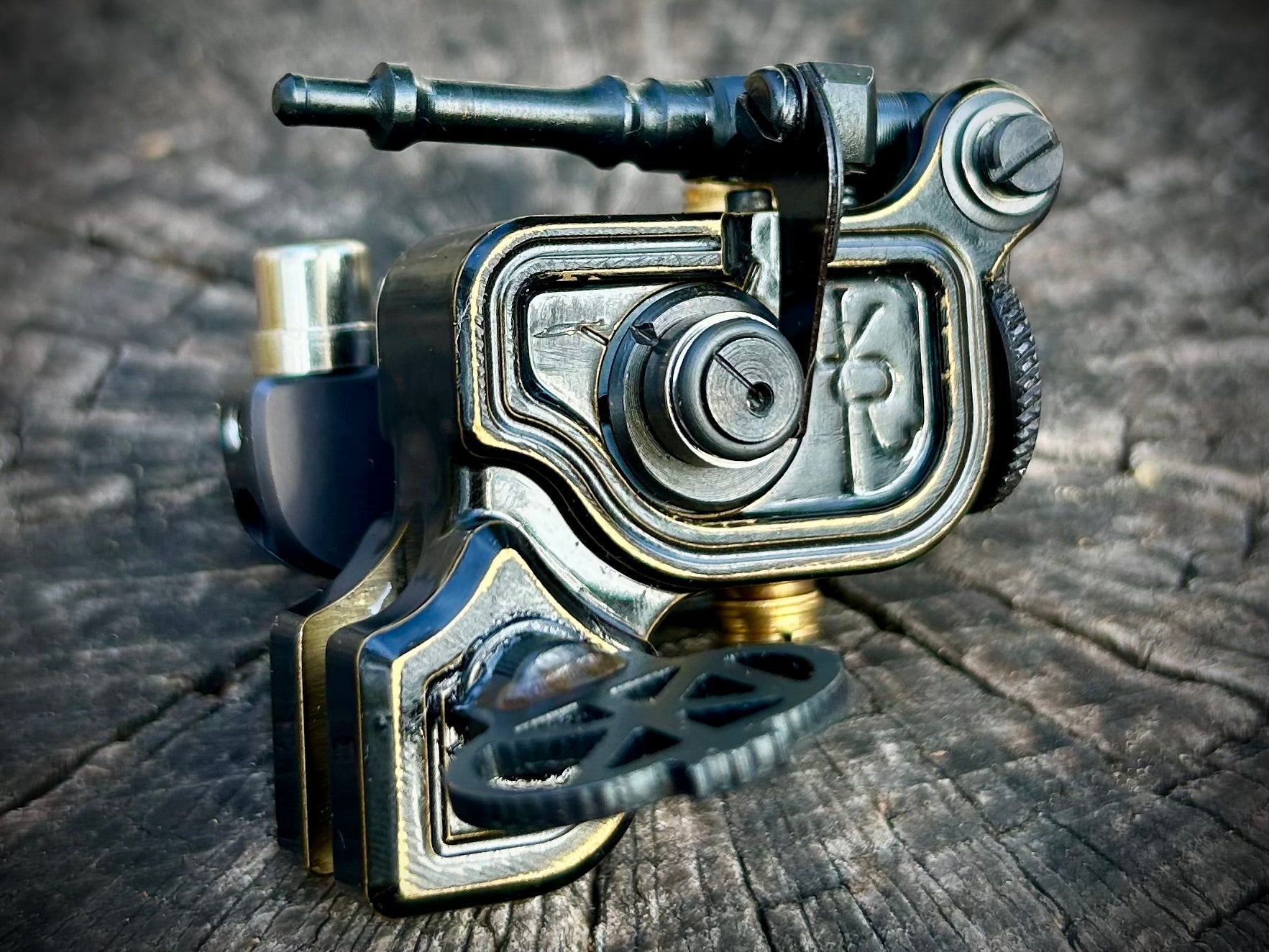 Sidewinder 46er | Weathered Black DUAL Connect - Dan Kubin Rotary - SW-46-WET-BLK