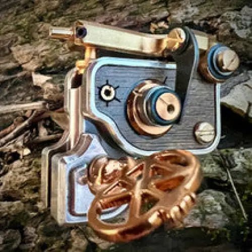Sidewinder 7.5 – Antique – Silver – Gold – Oak - Dan Kubin Rotary - SW - 7.5 - AN - SI - GO - OA