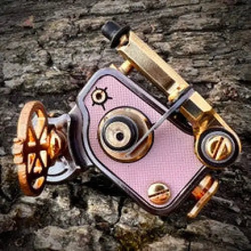 Sidewinder 7.5 – Black – Nickel – Gold – Pink - Dan Kubin Rotary - SW - 7.5 - BLK - NIC - GOL - PIN