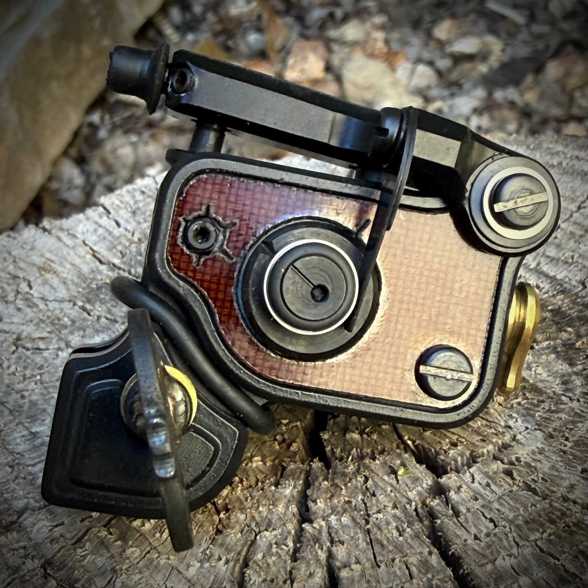 Sidewinder 7.5 | Black w/ Phenolic - Dan Kubin Rotary - sw-7.5-fw-bk-ze