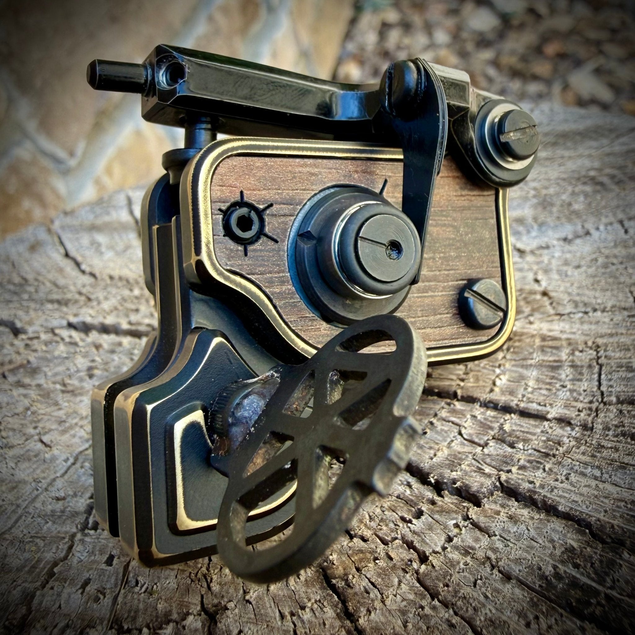 Sidewinder 7.5 | Buffed Black w/ Oak - Dan Kubin Rotary - 