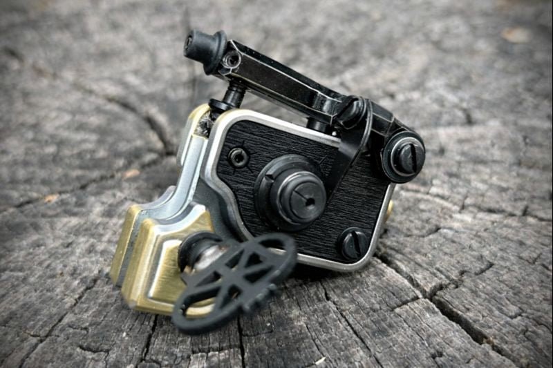 Sidewinder 7.5 | Frosted Rose w/ Ebon - Dan Kubin Rotary - SW-7.5-FR-OAK