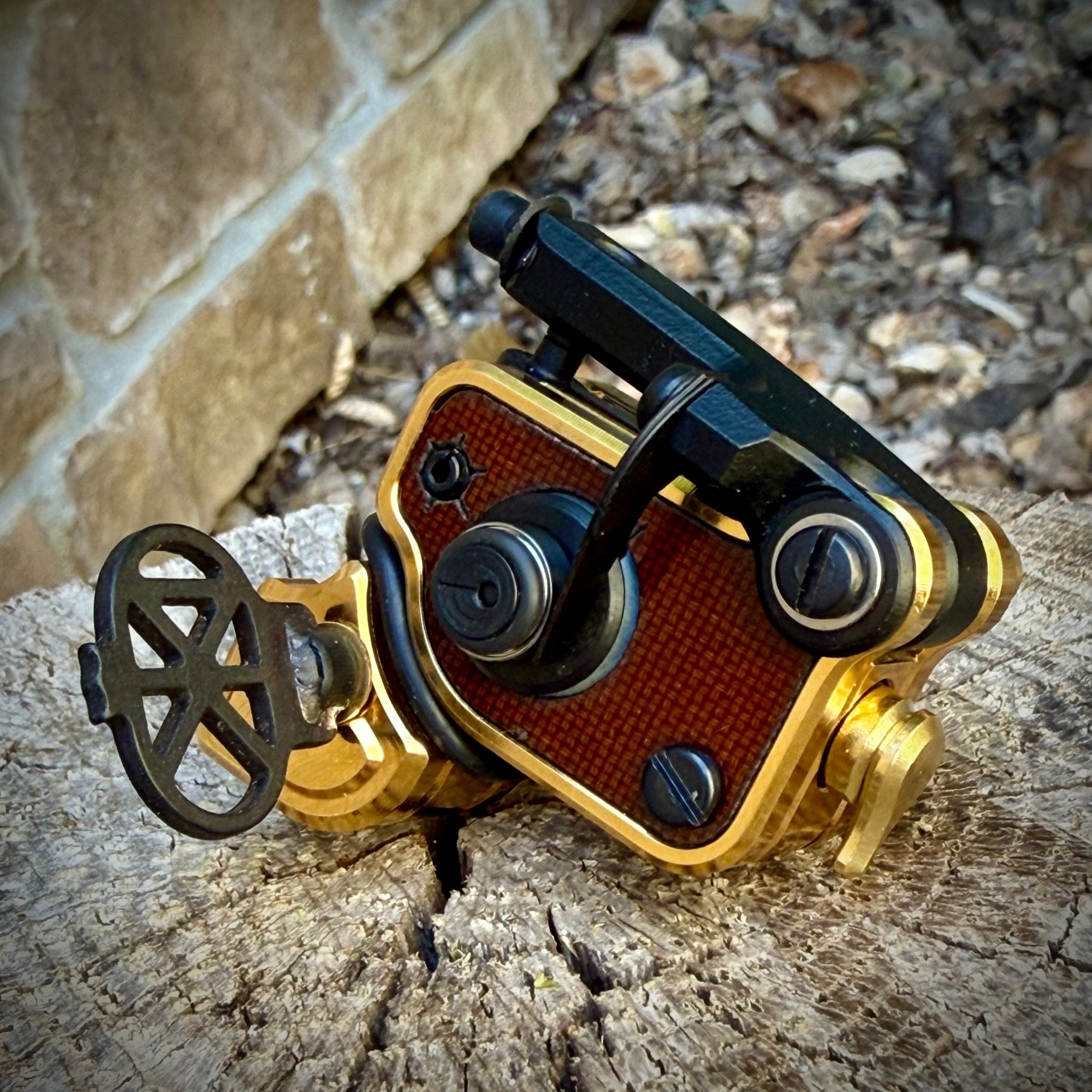 Sidewinder 7.5 | Gold w/ Phenolic - Dan Kubin Rotary - SW-7.5-GO-AF-OA