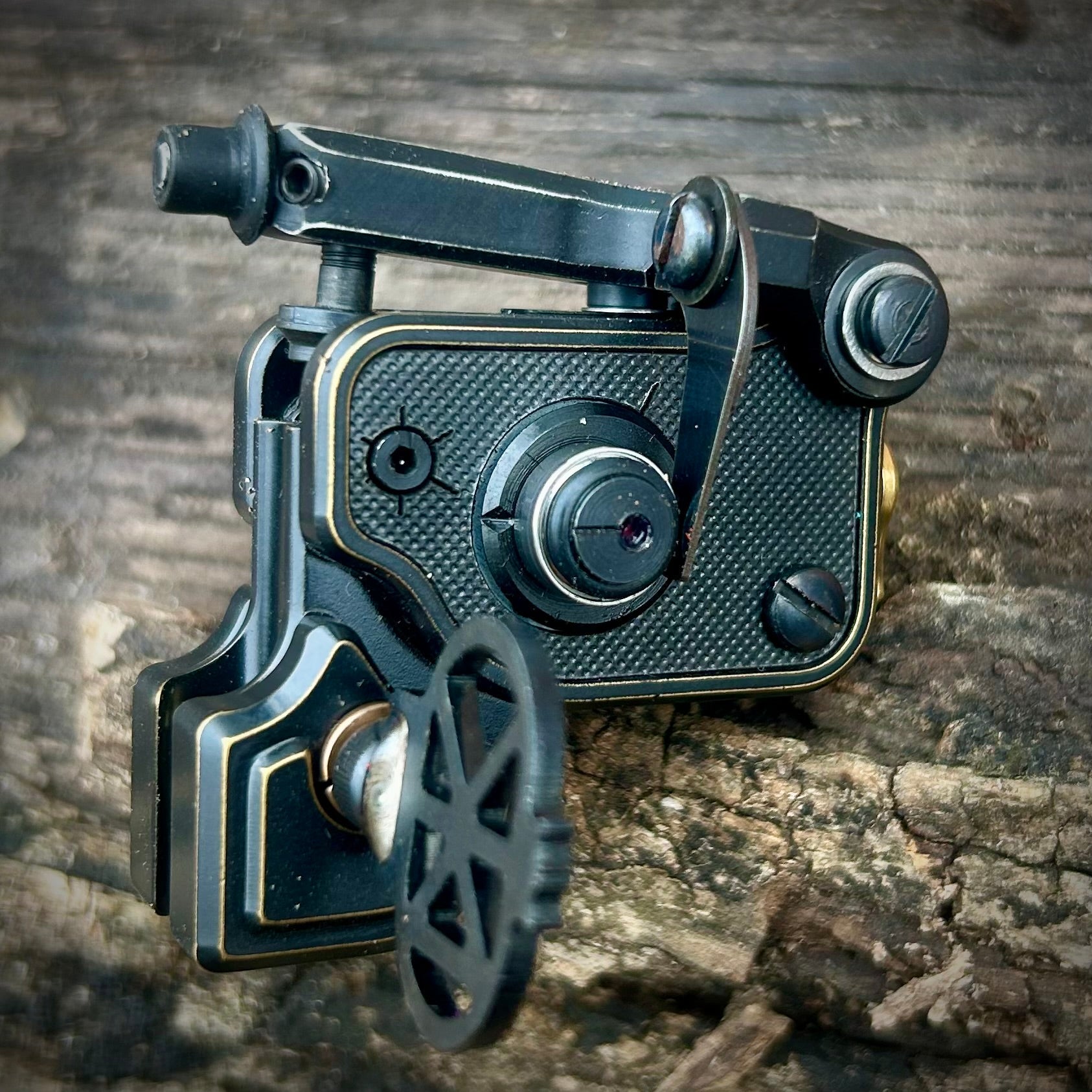 Sidewinder 7.5 | Weathered Black w/ Black - Dan Kubin Rotary - SW-75-WBK-BLK