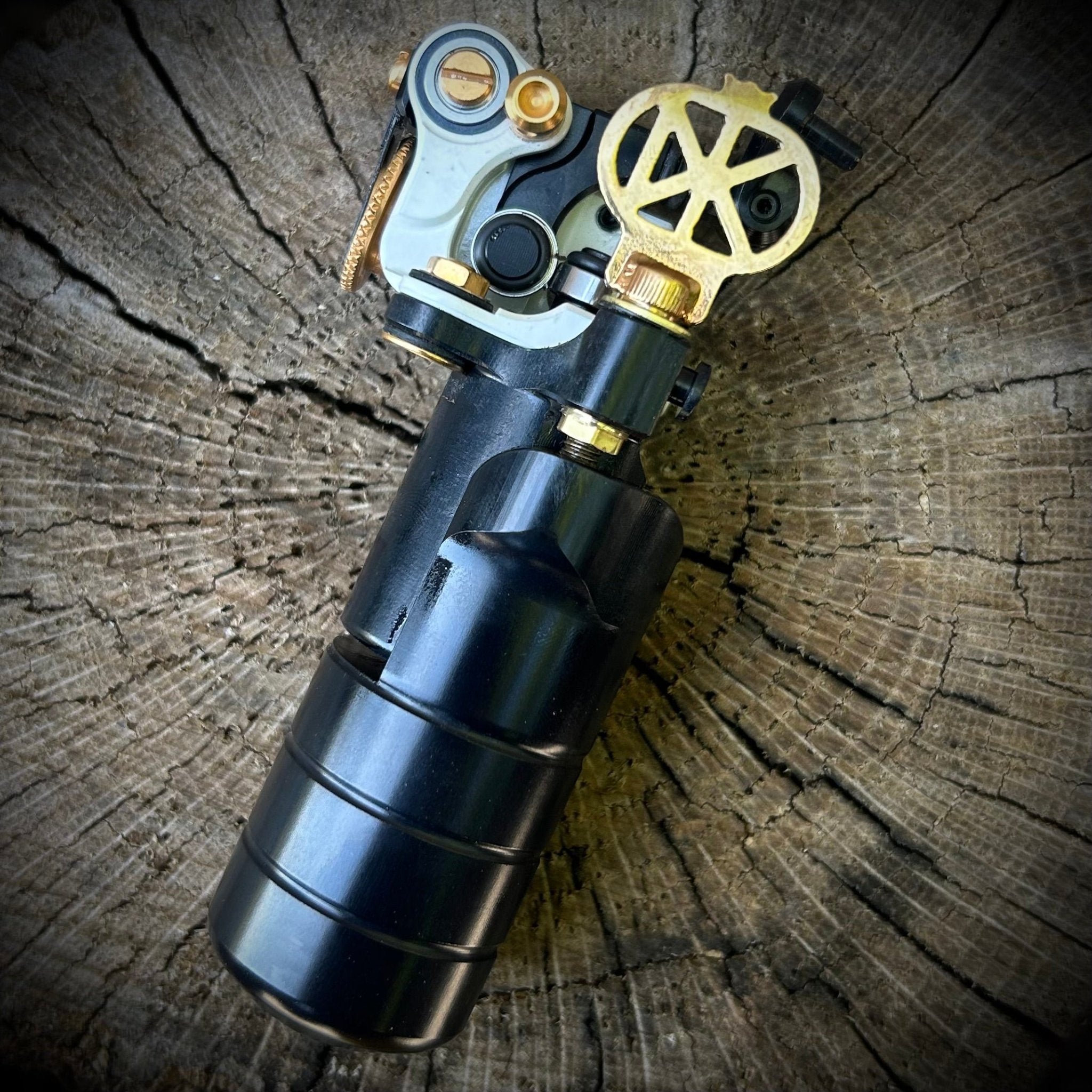 The Full Monty - White w/ Gold Hardware - Dan Kubin Rotary - 